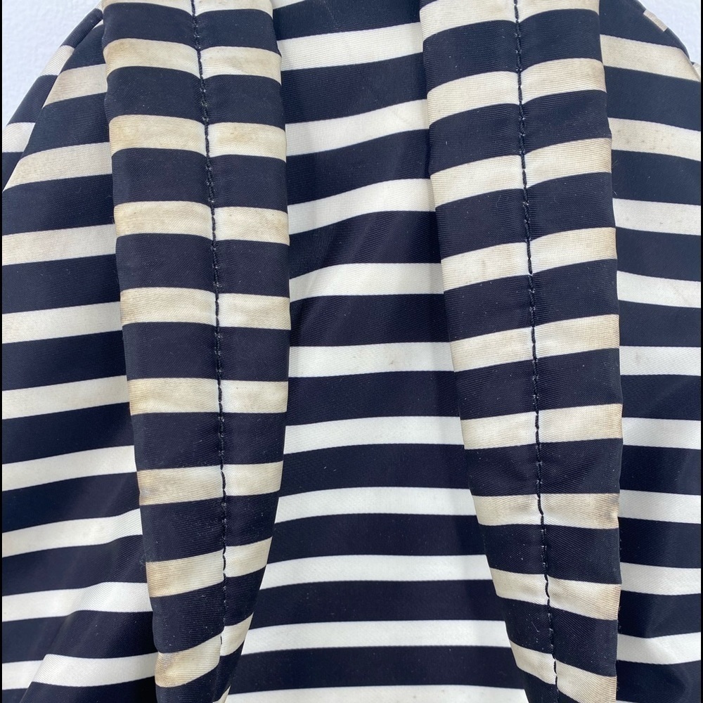 Kate Spade Black & White Striped Backpack - Picture 16 of 16